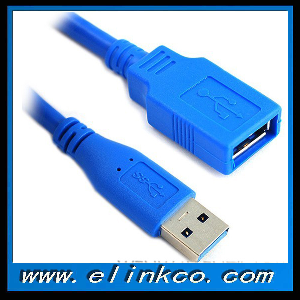 High Speed Blue USB 3.0 Extension Cable Male to Female 