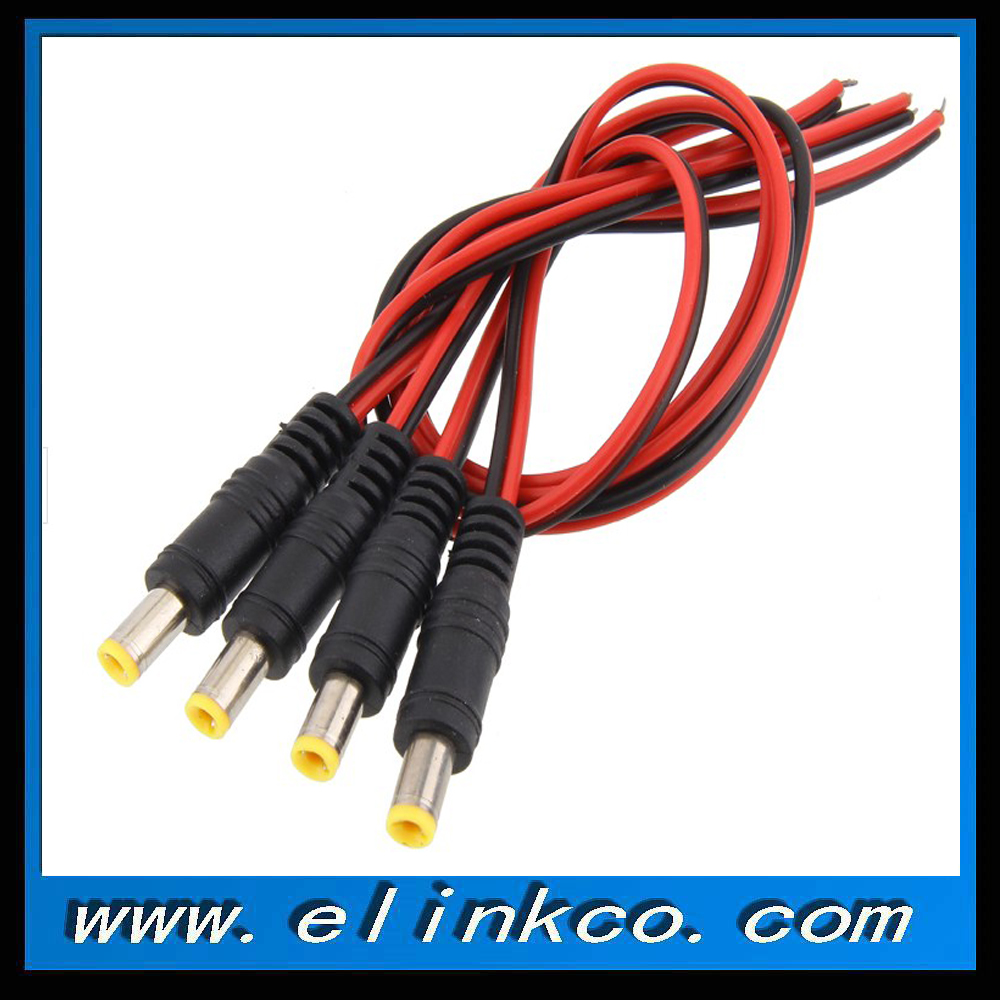 DC5.5*2.1 Male to Open Red and Black Wire for LED Lights